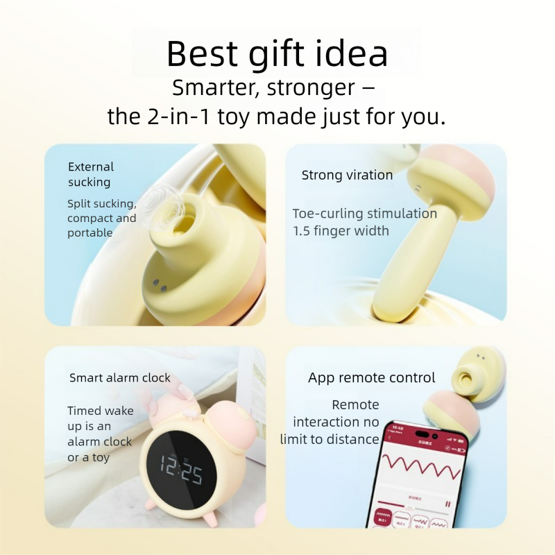 Vibrator alarm clock, App controled couple's toy, sex toy for women