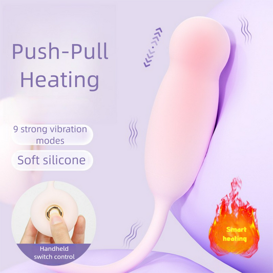 Ovo vibratório 3 em 1 do amor – vibração, impulso e calor para um prazer mais profundo