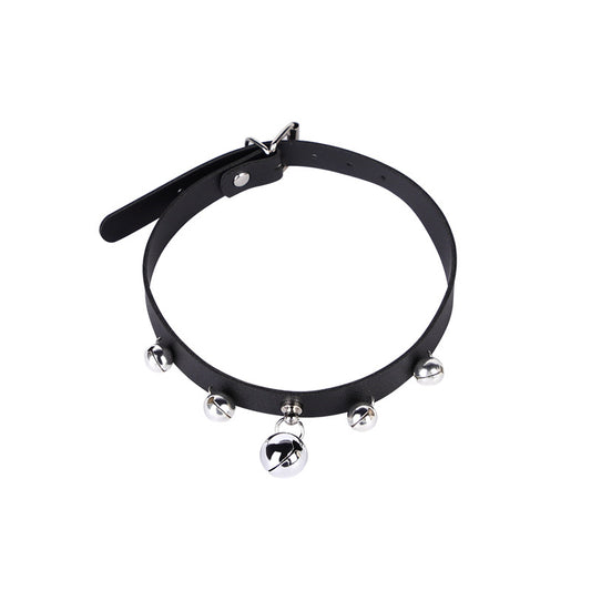 BDSM Choker Collar Set for Roleplay & Fashion, Choker Collar with Bell