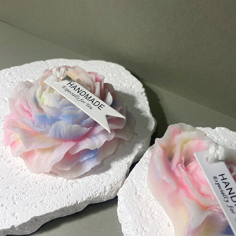 Handmade Low-Temperature Peony Drip Candles – Skin-Safe Wax for Couples Play