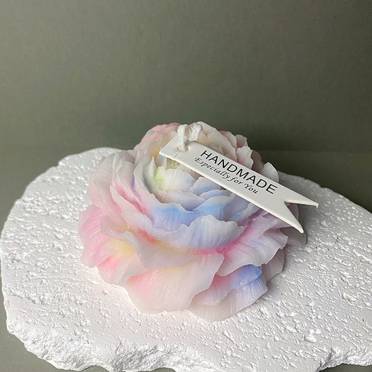 Handmade Low-Temperature Peony Drip Candles – Skin-Safe Wax for Couples Play