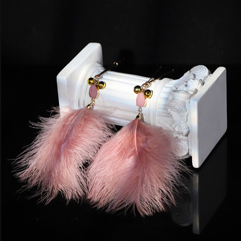 Nipple Clamps with Feather NC17 – Sparkle, Tease, and Tame with Style