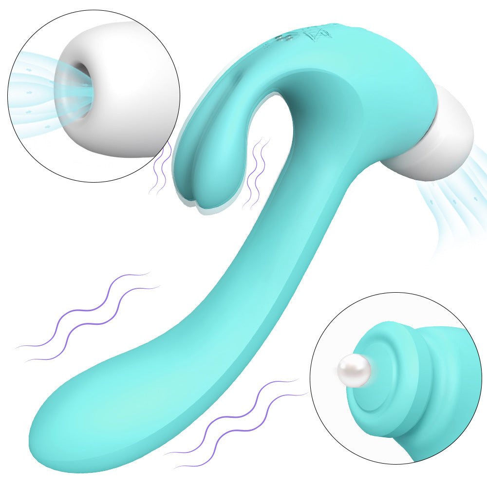 Ultimate 4-in-1 Pleasure Vibrator – Suction, Tapping, Vibration & Bunny Ears Bliss