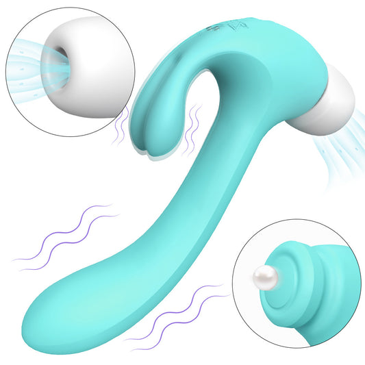 Ultimate 4-in-1 Pleasure Vibrator – Suction, Tapping, Vibration & Bunny Ears Bliss