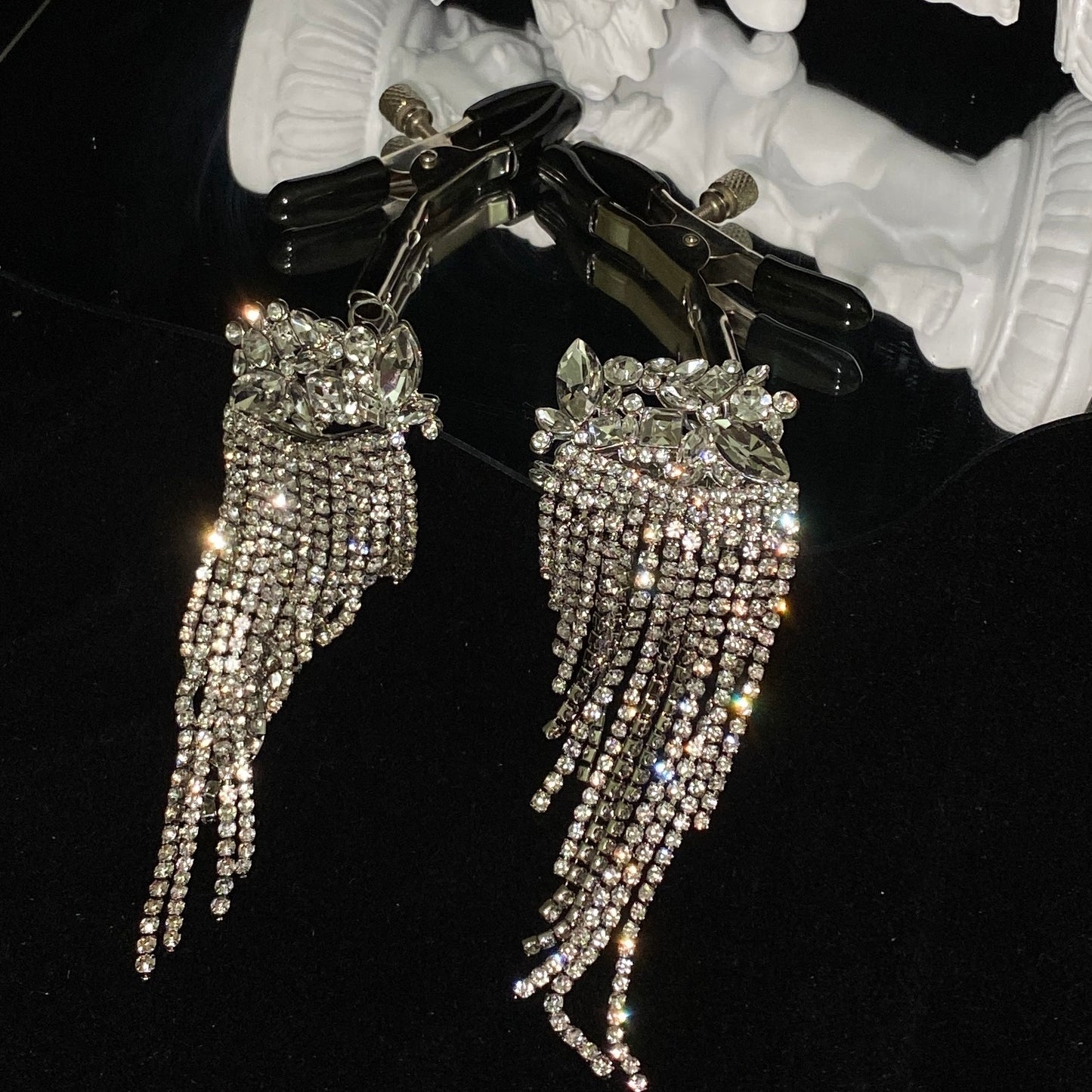 Sparkling Tassel Nipple Clamps NPC1009, Fetish Sex Toys, Ideal Erotic Accessory for Beginners
