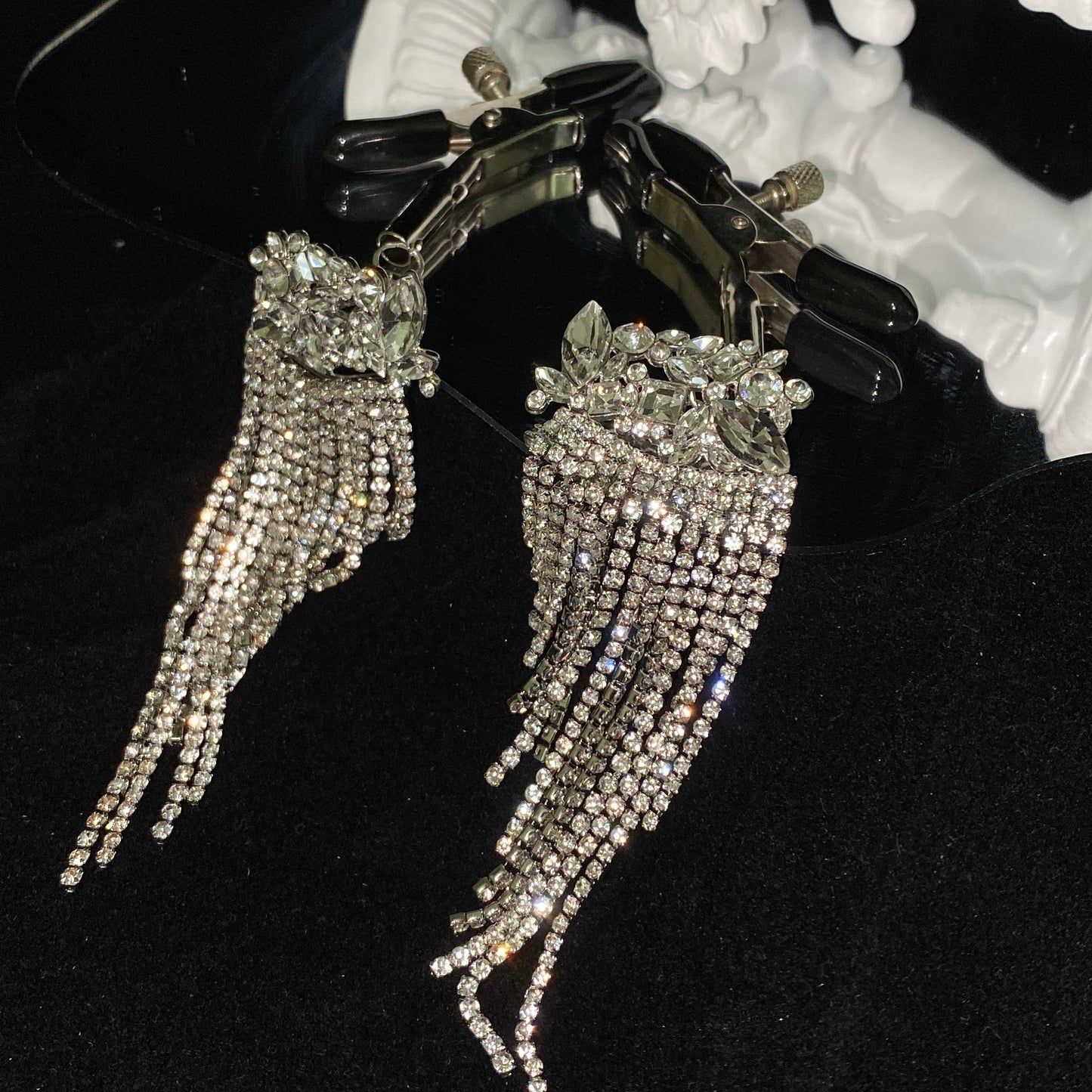 Sparkling Tassel Nipple Clamps NPC1009, Fetish Sex Toys, Ideal Erotic Accessory for Beginners