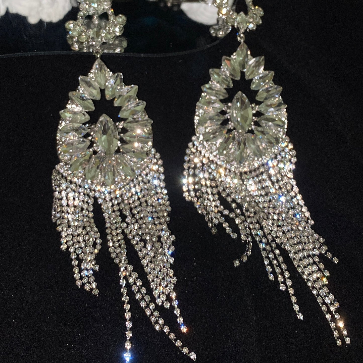 Luxury Rhinestone Tassel Nipple Clamps NPC1007 – Erotic Accessories for BDSM & Sensory Play
