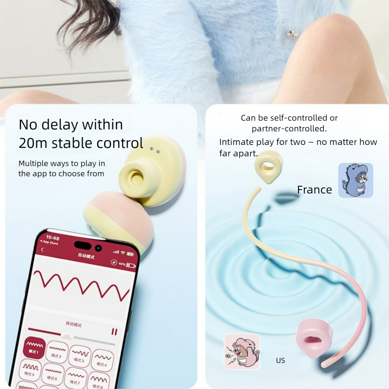 Vibrator alarm clock, App controled couple's toy, sex toy for women