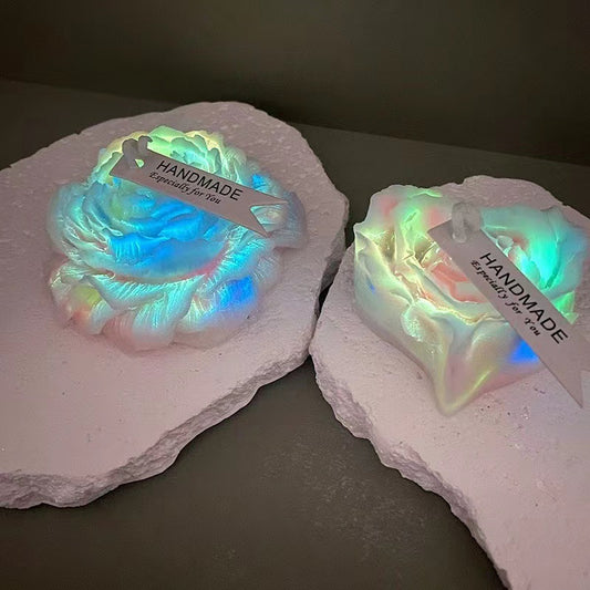 Handmade Low-Temperature Peony Drip Candles – Skin-Safe Wax for Couples Play