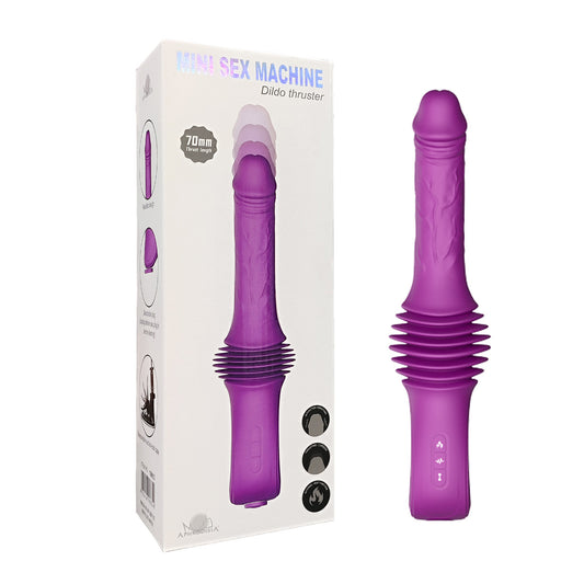 Dildo Thruster, Realistic Heating Thrusting Vibrating Dildo Machine, Sex Machine with Suction Base