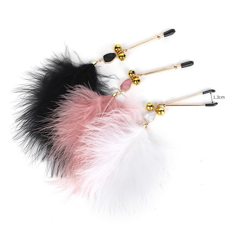 Nipple Clamps with Feather NC17 – Sparkle, Tease, and Tame with Style